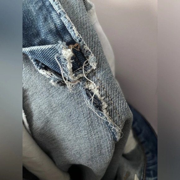 Vintage | Huntington Ridge | High-Waisted Denim Mini Skirt | Size 16 - Picture 10 of 11